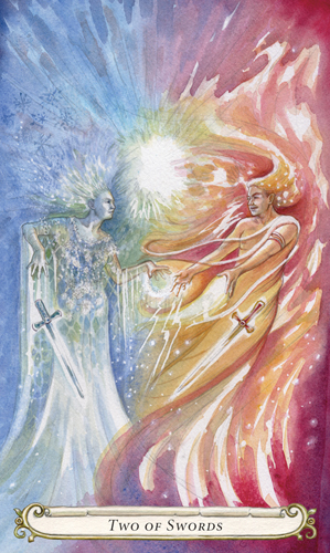 Two of Swords - The Fairy Tale Tarot by Lisa Hunt